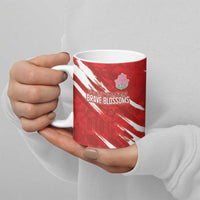 Custom Rugby Japan Ceramic Mug The Champion Brave Blossoms Red Color - Wonder Print Shop