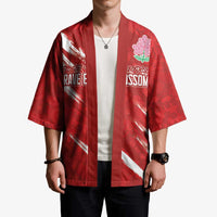 Custom Rugby Japan Kimono The Champion Brave Blossoms Red Color - Wonder Print Shop
