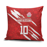Custom Rugby Japan Pillow Cover The Champion Brave Blossoms Red Color - Wonder Print Shop