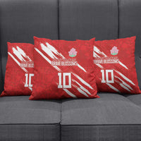 Custom Rugby Japan Pillow Cover The Champion Brave Blossoms Red Color - Wonder Print Shop