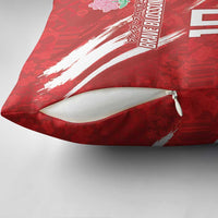 Custom Rugby Japan Pillow Cover The Champion Brave Blossoms Red Color - Wonder Print Shop