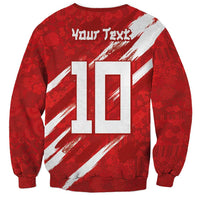 Custom Rugby Japan Sweatshirt The Champion Brave Blossoms Red Color - Wonder Print Shop