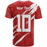 Custom Rugby Japan T Shirt The Champion Brave Blossoms Red Color - Wonder Print Shop