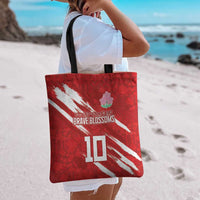 Custom Rugby Japan Tote Bag The Champion Brave Blossoms Red Color - Wonder Print Shop