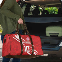 Custom Rugby Japan Travel Bag The Champion Brave Blossoms Red Color - Wonder Print Shop