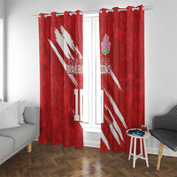 Custom Rugby Japan Window Curtain The Champion Brave Blossoms Red Color - Wonder Print Shop