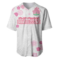Custom Rugby Japan Baseball Jersey The Champion Brave Blossoms White Color - Wonder Print Shop