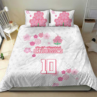 Custom Rugby Japan Bedding Set The Champion Brave Blossoms White Color - Wonder Print Shop