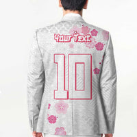 Custom Rugby Japan Blazer The Champion Brave Blossoms White Color - Wonder Print Shop