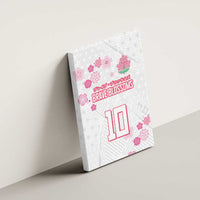 Custom Rugby Japan Canvas Wall Art The Champion Brave Blossoms White Color - Wonder Print Shop