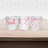 Custom Rugby Japan Ceramic Mug The Champion Brave Blossoms White Color - Wonder Print Shop