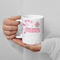 Custom Rugby Japan Ceramic Mug The Champion Brave Blossoms White Color - Wonder Print Shop