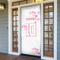 Custom Rugby Japan Door Cover The Champion Brave Blossoms White Color - Wonder Print Shop