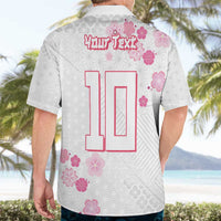 Custom Rugby Japan Hawaiian Shirt The Champion Brave Blossoms White Color - Wonder Print Shop