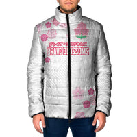 Custom Rugby Japan Padded Jacket The Champion Brave Blossoms White Color - Wonder Print Shop