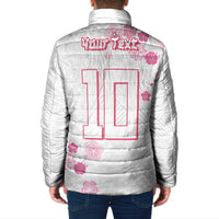Custom Rugby Japan Padded Jacket The Champion Brave Blossoms White Color - Wonder Print Shop