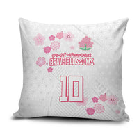 Custom Rugby Japan Pillow Cover The Champion Brave Blossoms White Color - Wonder Print Shop