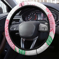 Rugby Japan Steering Wheel Cover The Champion Brave Blossoms White Color - Wonder Print Shop