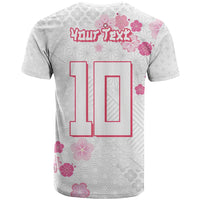 Custom Rugby Japan T Shirt The Champion Brave Blossoms White Color - Wonder Print Shop