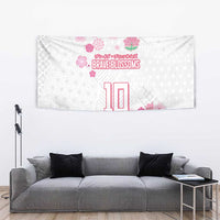 Custom Rugby Japan Tapestry The Champion Brave Blossoms White Color - Wonder Print Shop