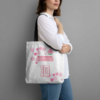 Custom Rugby Japan Tote Bag The Champion Brave Blossoms White Color - Wonder Print Shop