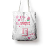 Custom Rugby Japan Tote Bag The Champion Brave Blossoms White Color - Wonder Print Shop