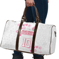 Custom Rugby Japan Travel Bag The Champion Brave Blossoms White Color - Wonder Print Shop