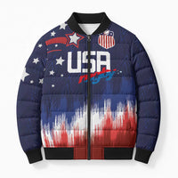 Custom Rugby USA Bomber Puffer Jacket American Icon - Wonder Print Shop
