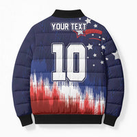 Custom Rugby USA Bomber Puffer Jacket American Icon - Wonder Print Shop