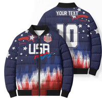 Custom Rugby USA Bomber Puffer Jacket American Icon - Wonder Print Shop
