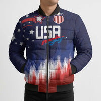 Custom Rugby USA Bomber Puffer Jacket American Icon - Wonder Print Shop