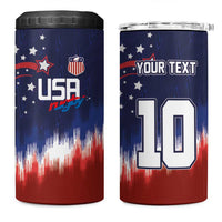 Custom Rugby USA 4 in 1 Can Cooler Tumbler American Icon - Wonder Print Shop