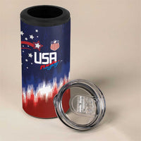 Custom Rugby USA 4 in 1 Can Cooler Tumbler American Icon - Wonder Print Shop
