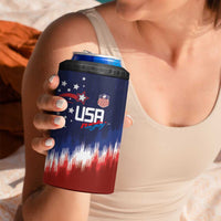 Custom Rugby USA 4 in 1 Can Cooler Tumbler American Icon - Wonder Print Shop