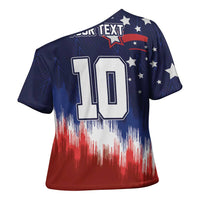Custom Rugby USA Cross Shoulder Shirt American Icon - Wonder Print Shop