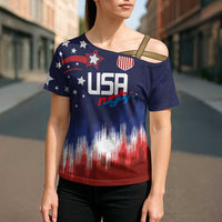 Custom Rugby USA Cross Shoulder Shirt American Icon - Wonder Print Shop