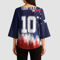 Custom Rugby USA Kimono Sleeve Blouse American Icon - Wonder Print Shop