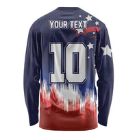 Custom Rugby USA Long Sleeve Shirt American Icon - Wonder Print Shop