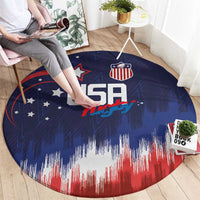Rugby USA Round Carpet American Icon - Wonder Print Shop