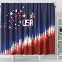 Rugby USA Shower Curtain American Icon - Wonder Print Shop