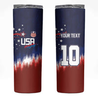 Custom Rugby USA Skinny Tumbler American Icon - Wonder Print Shop