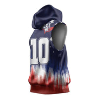 Custom Rugby USA Sleeveless Hoodie American Icon - Wonder Print Shop