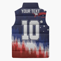 Custom Rugby USA Sleeveless Puffer Jacket American Icon - Wonder Print Shop