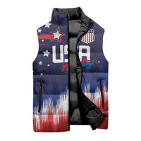 Custom Rugby USA Sleeveless Puffer Jacket American Icon - Wonder Print Shop