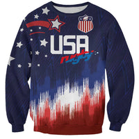 Custom Rugby USA Sweatshirt American Icon - Wonder Print Shop