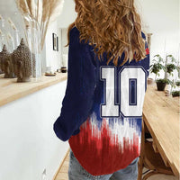 Custom Rugby USA Women Casual Shirt American Icon - Wonder Print Shop