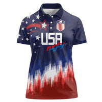 Custom Rugby USA Women Polo Shirt American Icon - Wonder Print Shop