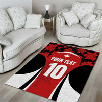 Custom Canada Pacific Rugby 2024 Area Rug Maple Pattern Jersey - Wonder Print Shop