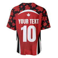 Custom Canada Pacific Rugby 2024 Baseball Jersey Maple Pattern Jersey - Wonder Print Shop