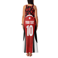 Custom Canada Pacific Rugby 2024 Family Matching Tank Maxi Dress and Hawaiian Shirt Maple Pattern Jersey - Wonder Print Shop